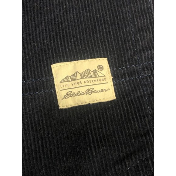 Eddie Bauer Men's Corduroy Pants 30x30 (Tag) - Measures 30x29 Navy Blue Casual - Picture 4 of 8